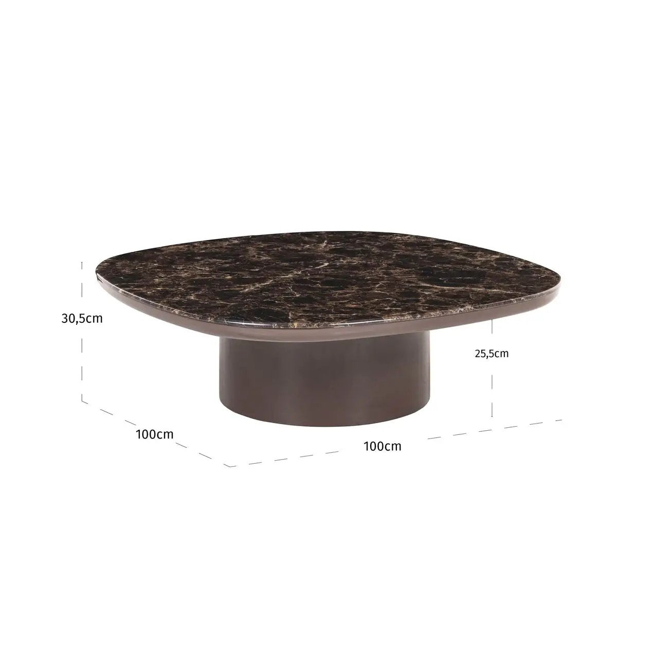 Salontafel Almundi chocoladebruin by Richmond Interiors