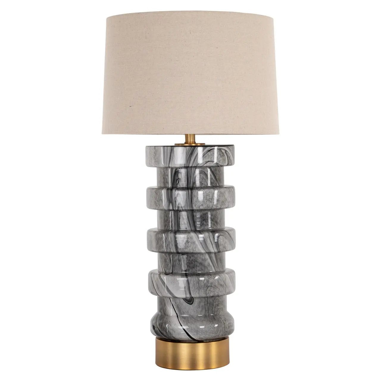 Tafellamp Jaylee (Zwart/wit) by Richmond Interiors
