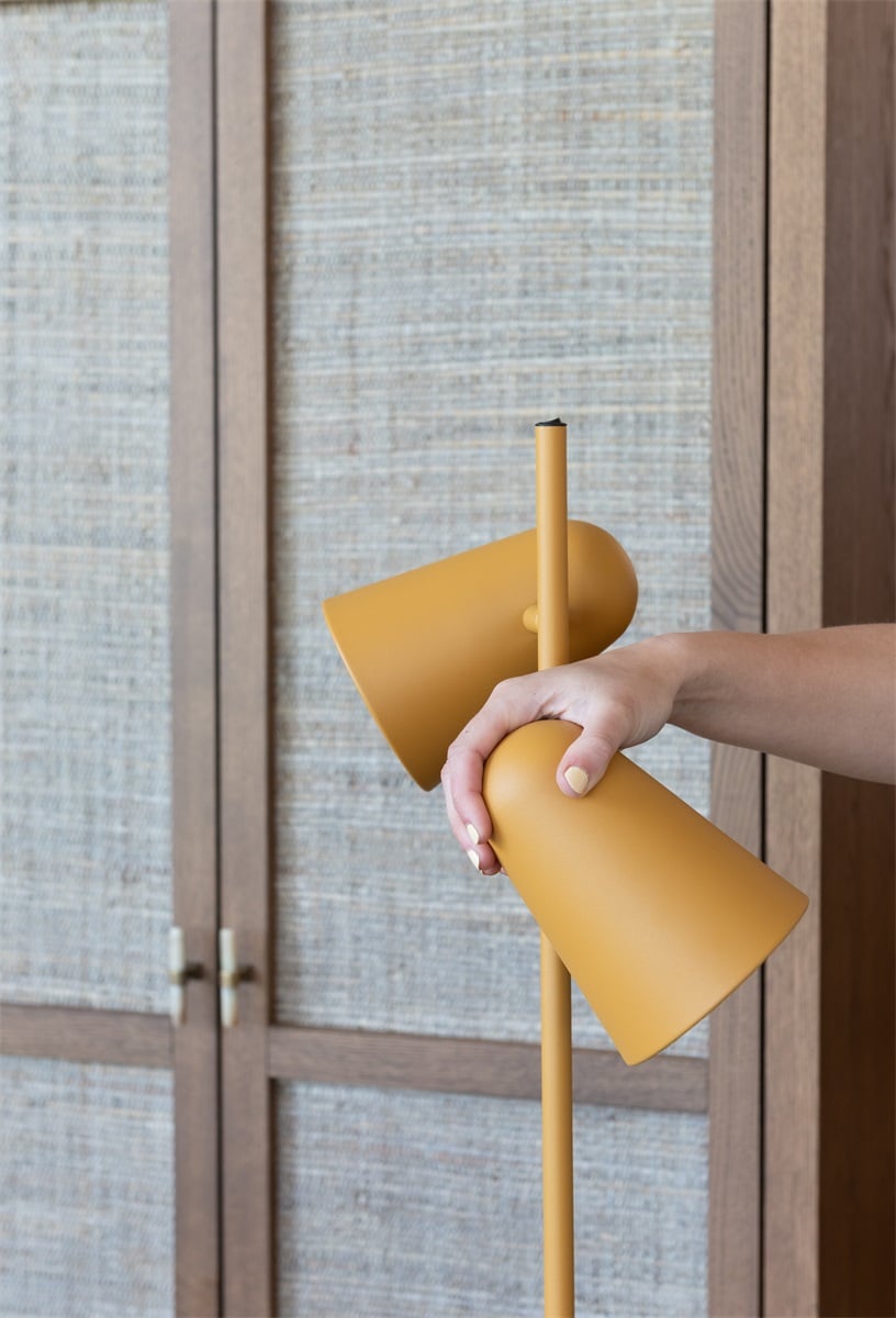 Vloerlamp Salamanca, mosterd