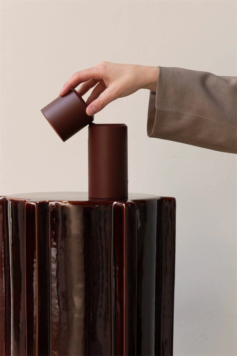 Wandlamp/Tafellamp Milan oplaadbaar, burgundy by it's about RoMi