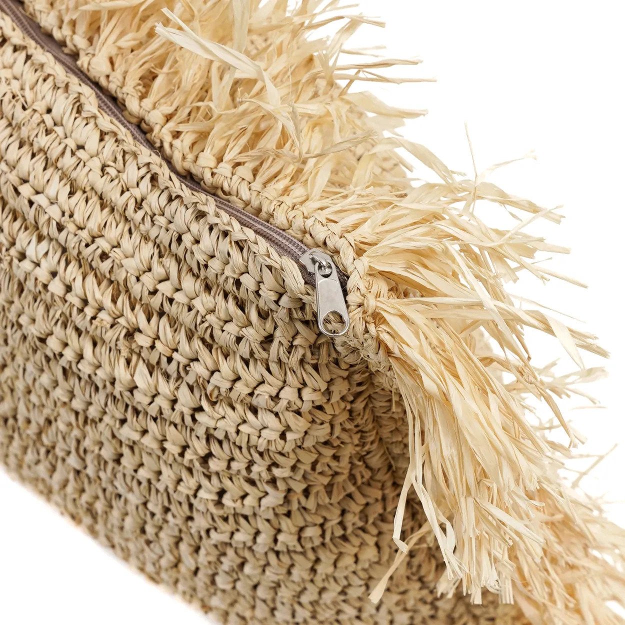 Het Raffia Kussen - Naturel - 35x100 by Bazar Bizar Antwerp