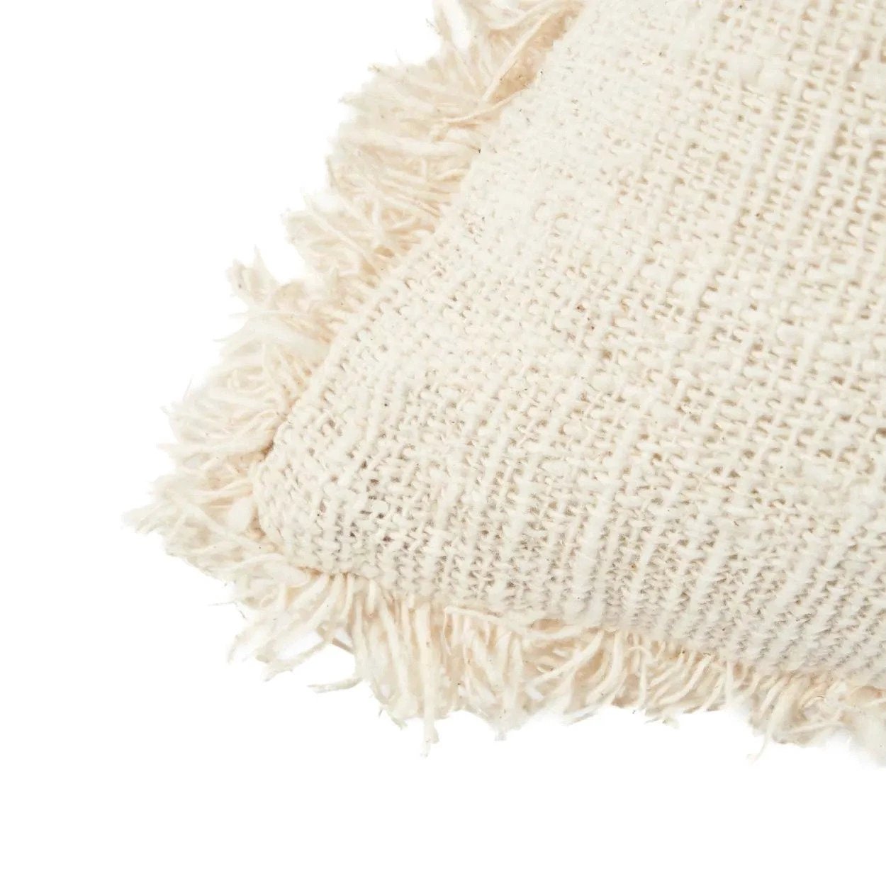 Kussenhoes De Gili Palm - naturel zwart - 50x50cm by Bazar Bizar Antwerp