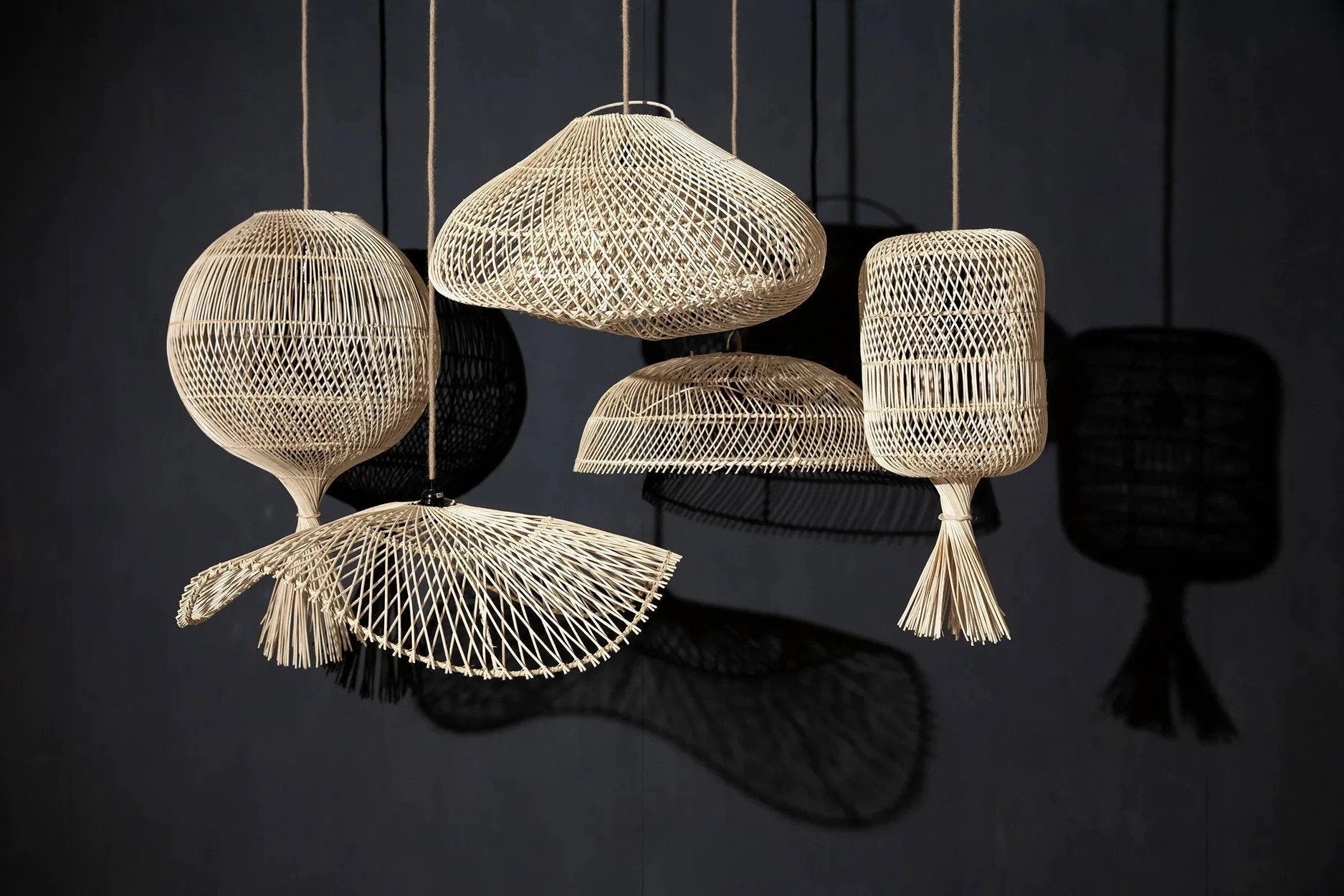 De Dumpling Hanglamp / Vloerlamp - Naturel - M by Bazar Bizar Antwerp