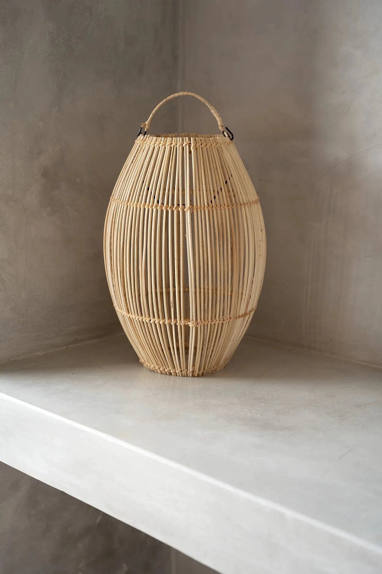 De Zuri Hanglamp / Vloerlamp - Naturel - M by Bazar Bizar Antwerp