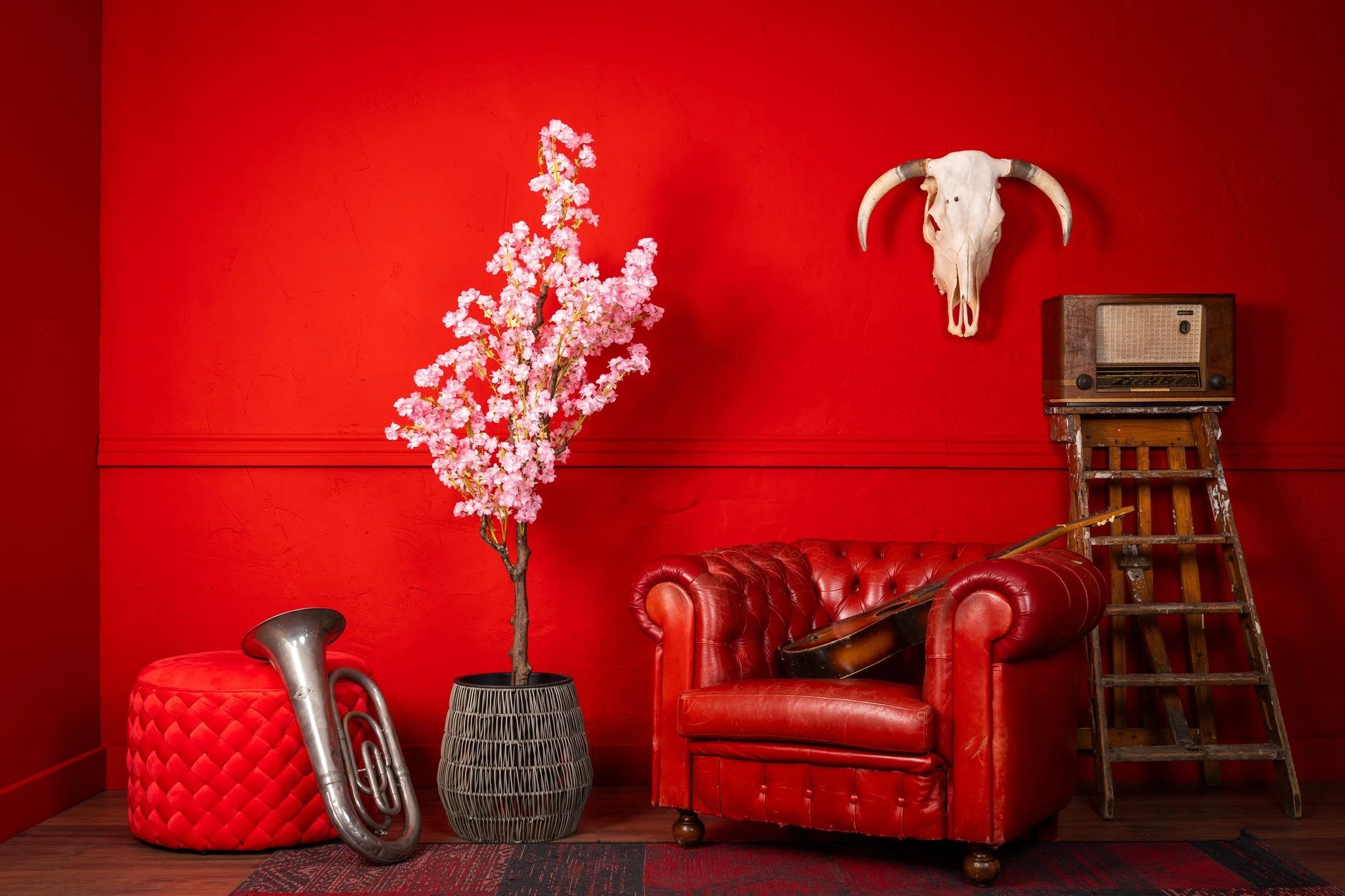 Kunstplant bloesem roze deluxe 150cm by NeverLeafs