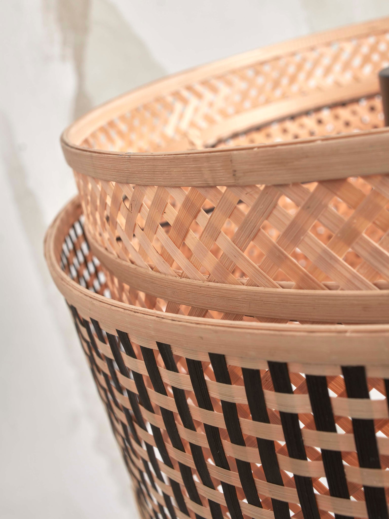 Vloerlamp Bhutan - Bamboe/Zwart - 20x20x145cm by GOOD&MOJO