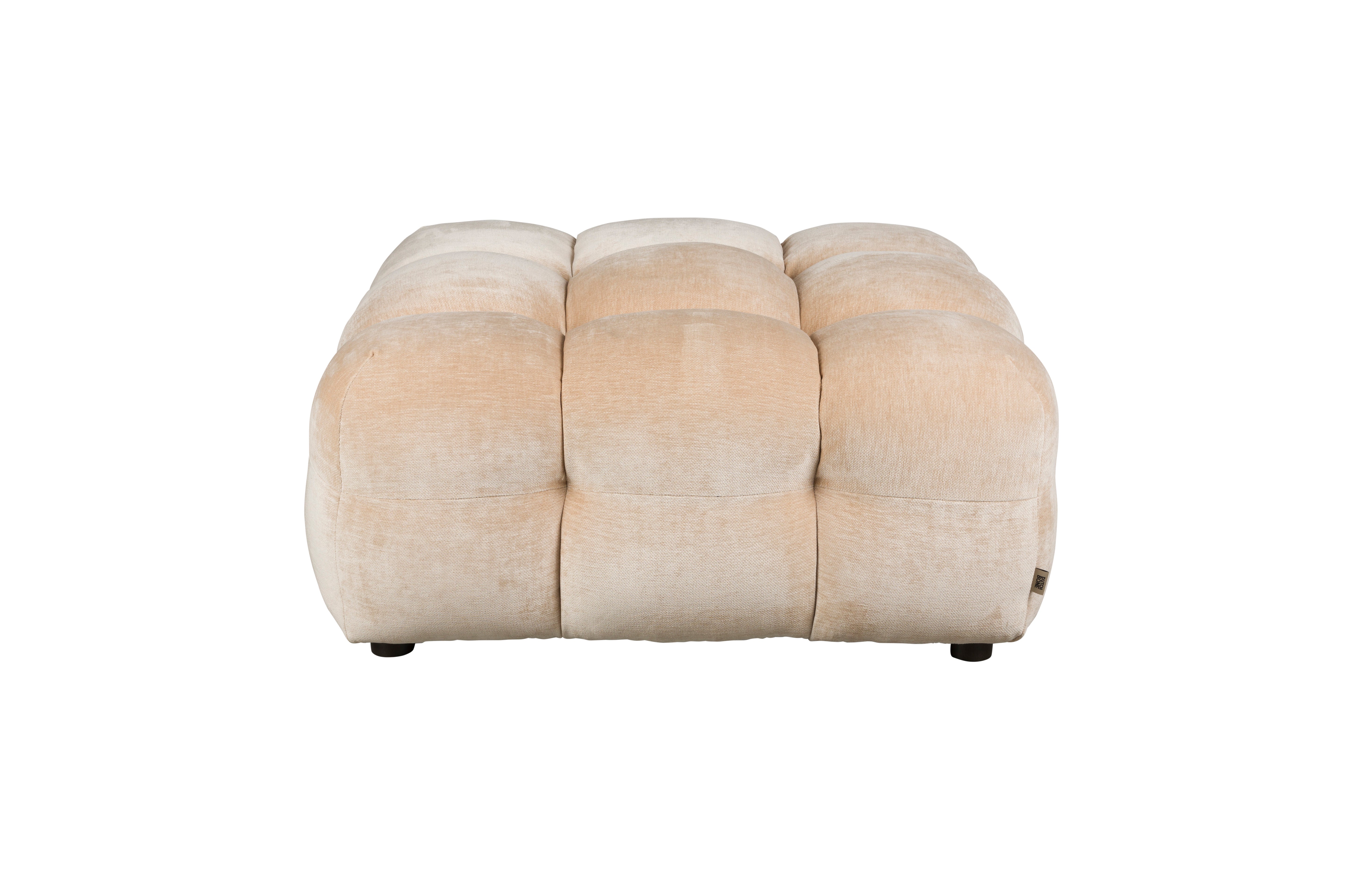 Hocker Hackman Velours Beige