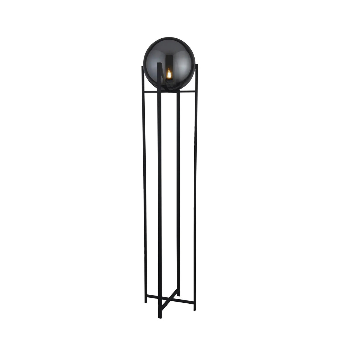 Vloerlamp Amsterdam - Black and Smoke by Searchlight