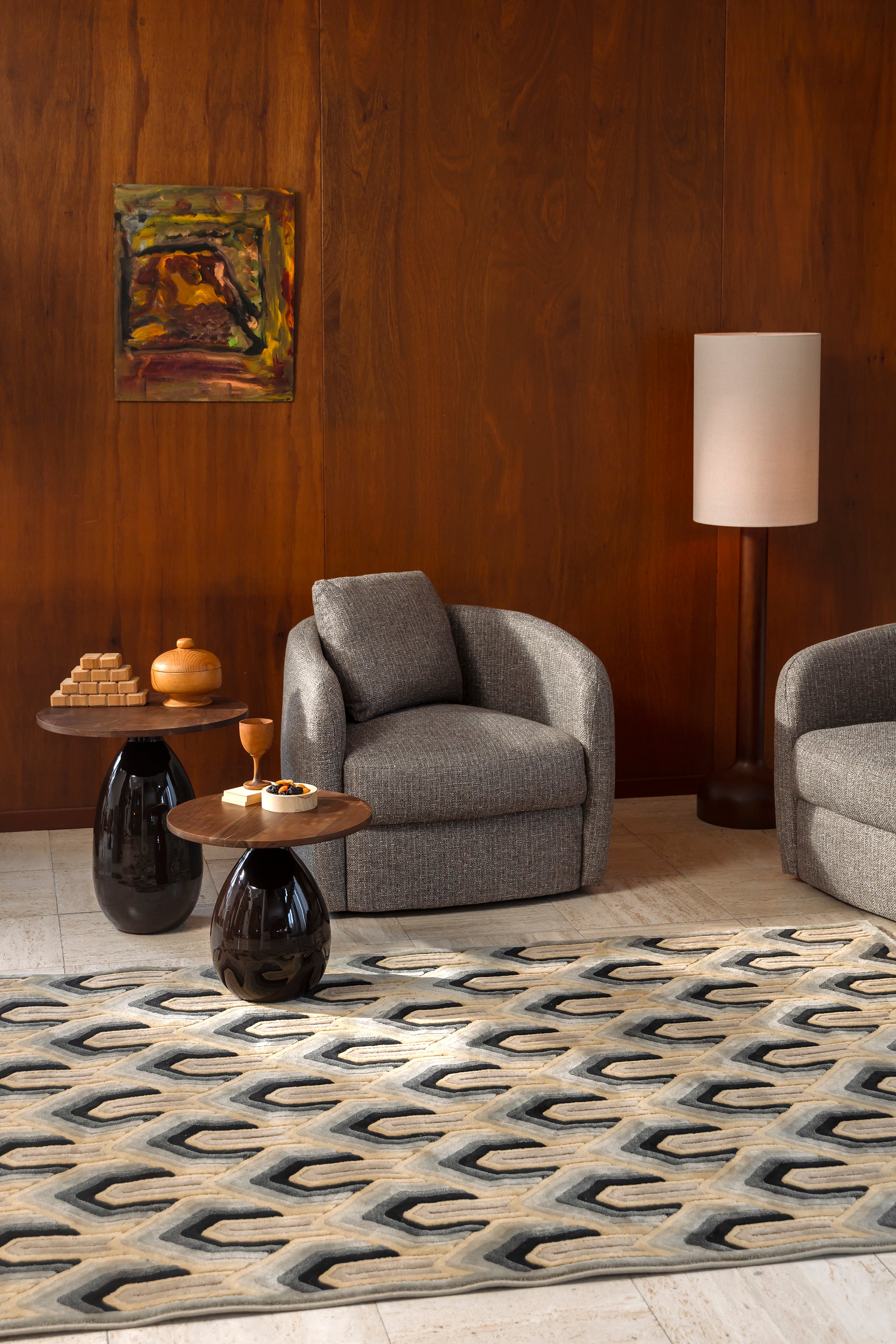 Lounge Chair Boho Stone