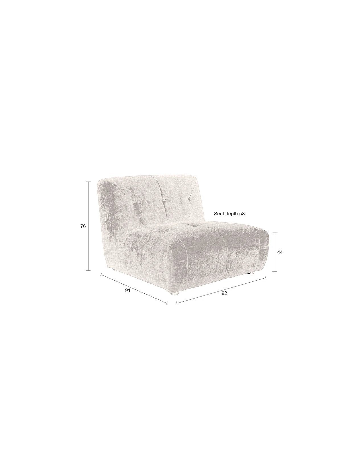 Fauteuil Giada 1-Seater Terra by Dutchbone