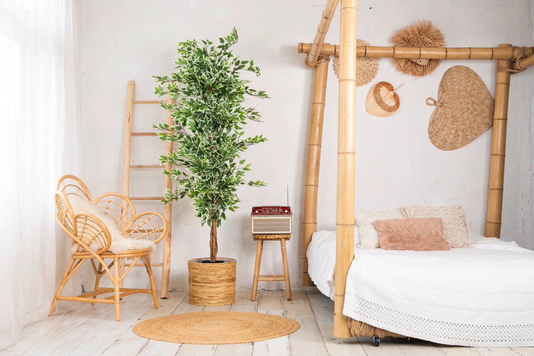 Kunstplant Ficus groen 180cm by NeverLeafs