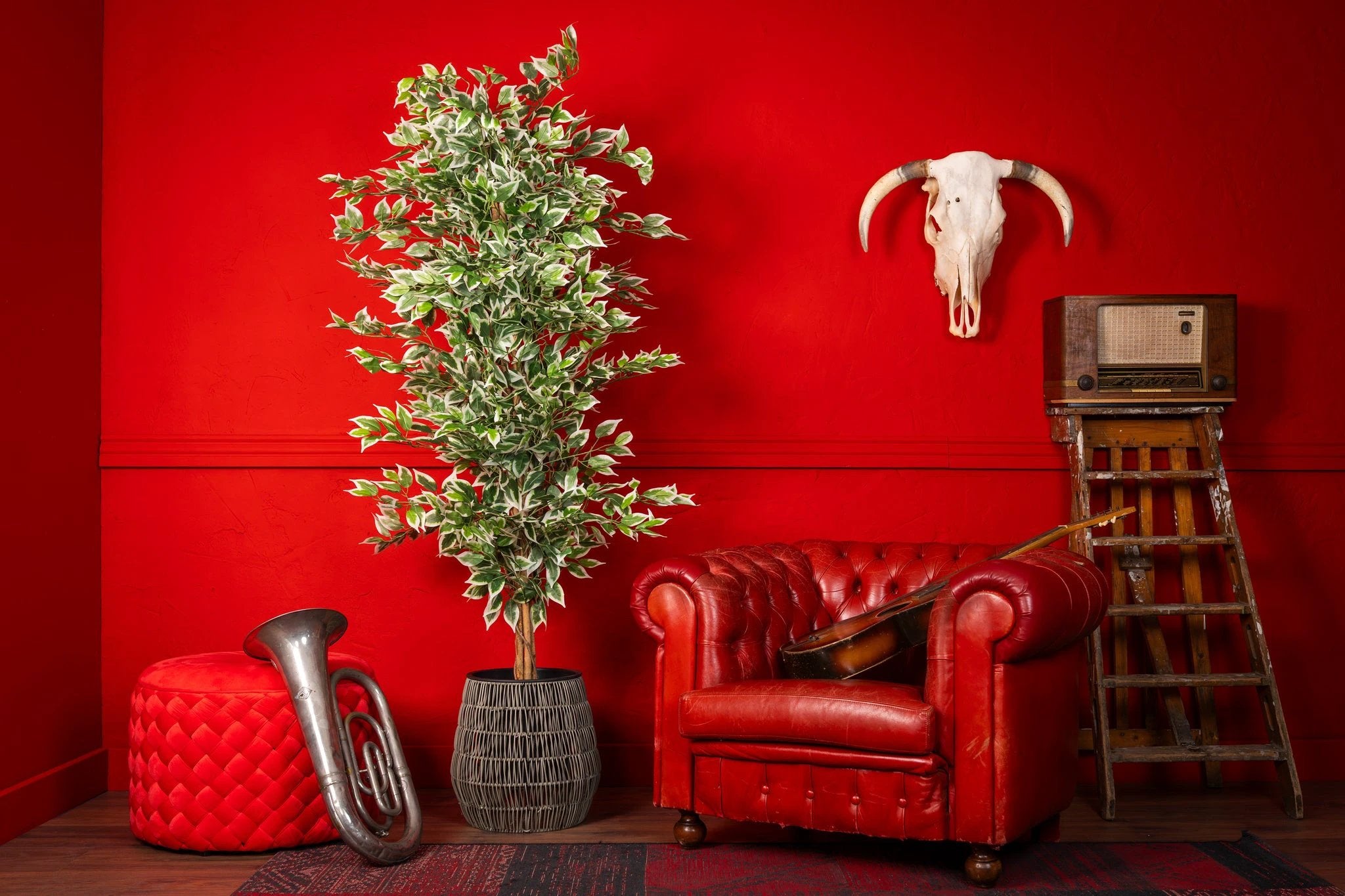 Kunstplant Ficus groen 180cm by NeverLeafs