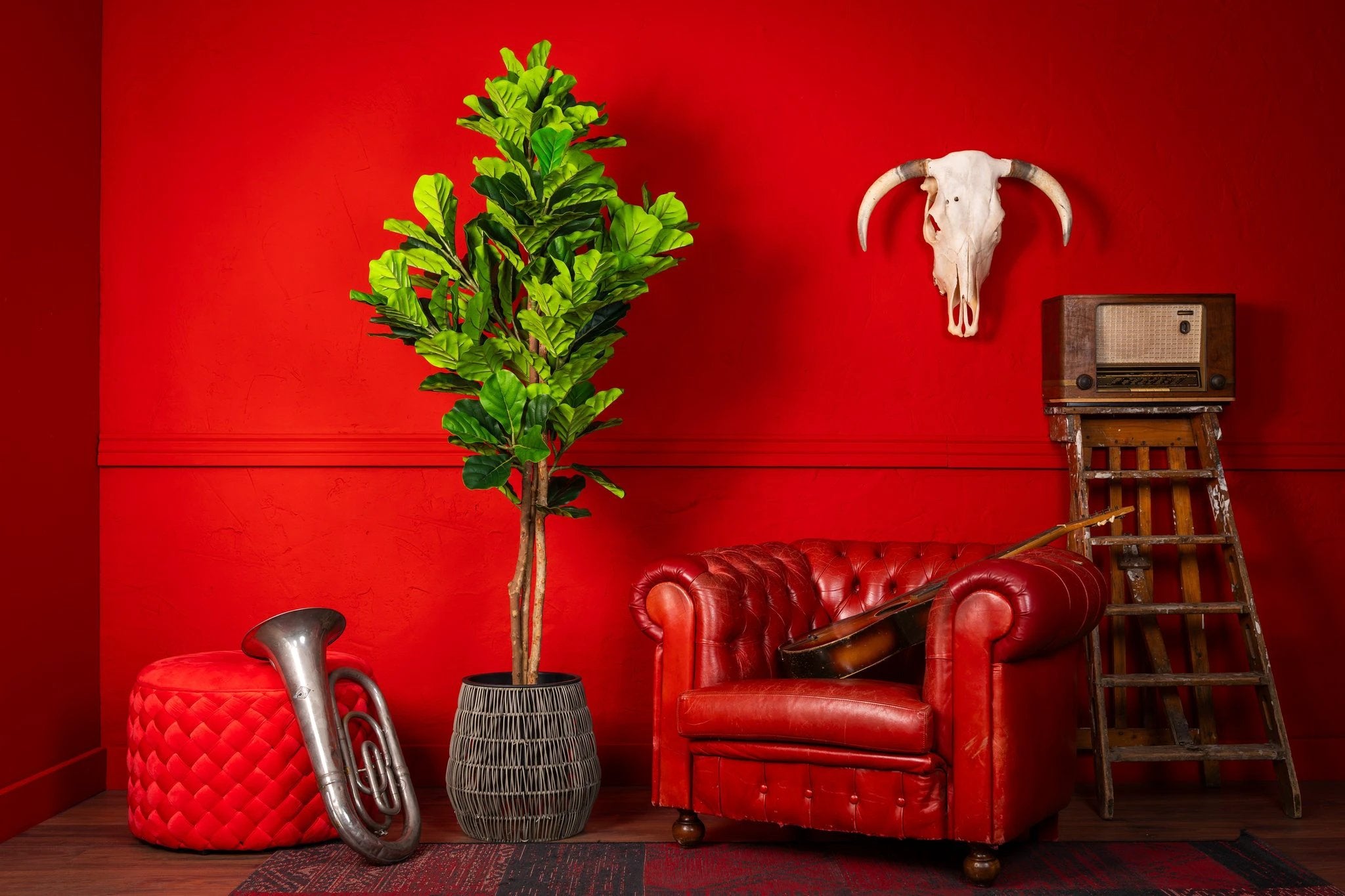 Kunstplant Vioolbladplant 185cm by NeverLeafs