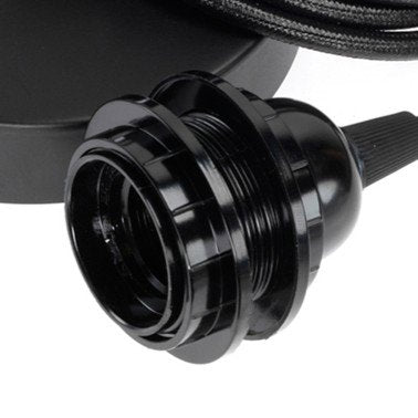 Lampfitting voor hanglamp - Zwart - 1 Fitting