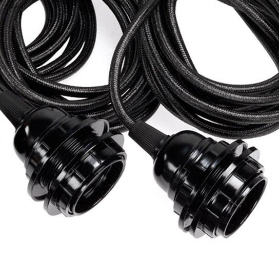 Lampfitting voor hanglamp - Zwart - 3 Fittings