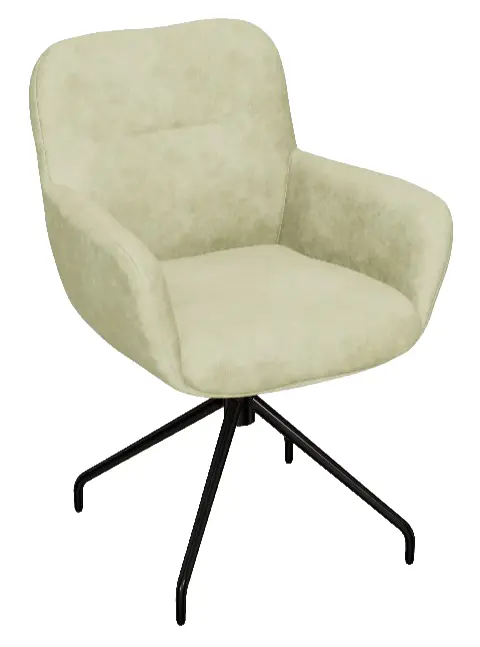 Eetkamerstoel Helsinki Draai | Pella Beige | Black by Moods Collection