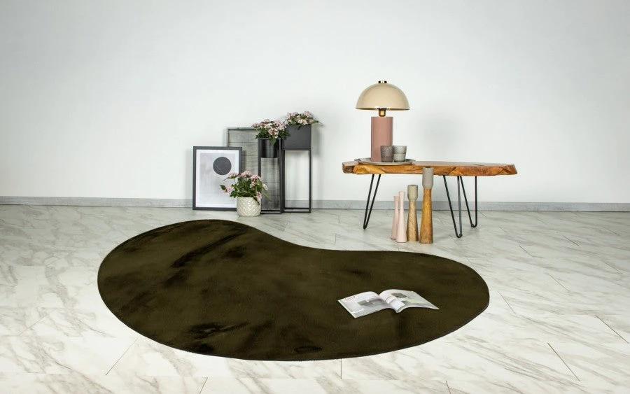 Vloerkleed faux vacht Heaven Organisch Basil by Lalee