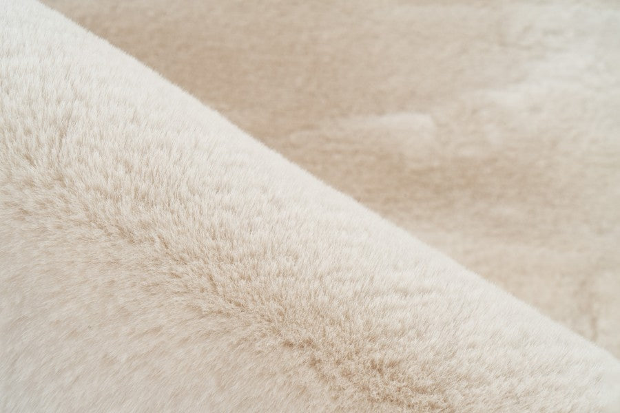 Vloerkleed faux vacht Heaven Organisch Ivory