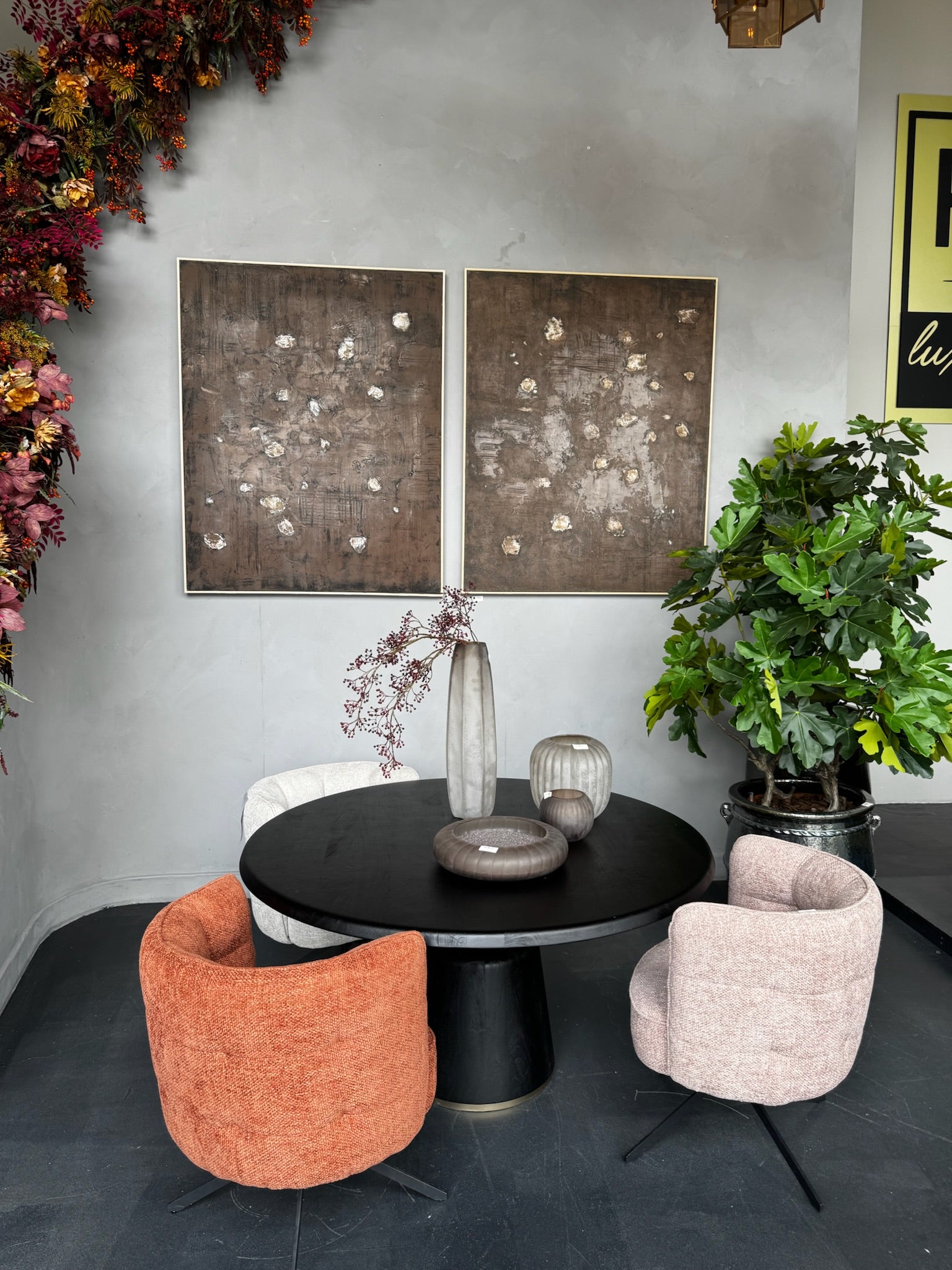 Porty Bruin Canvas Schilderij Rechthoekig - depauwwonen