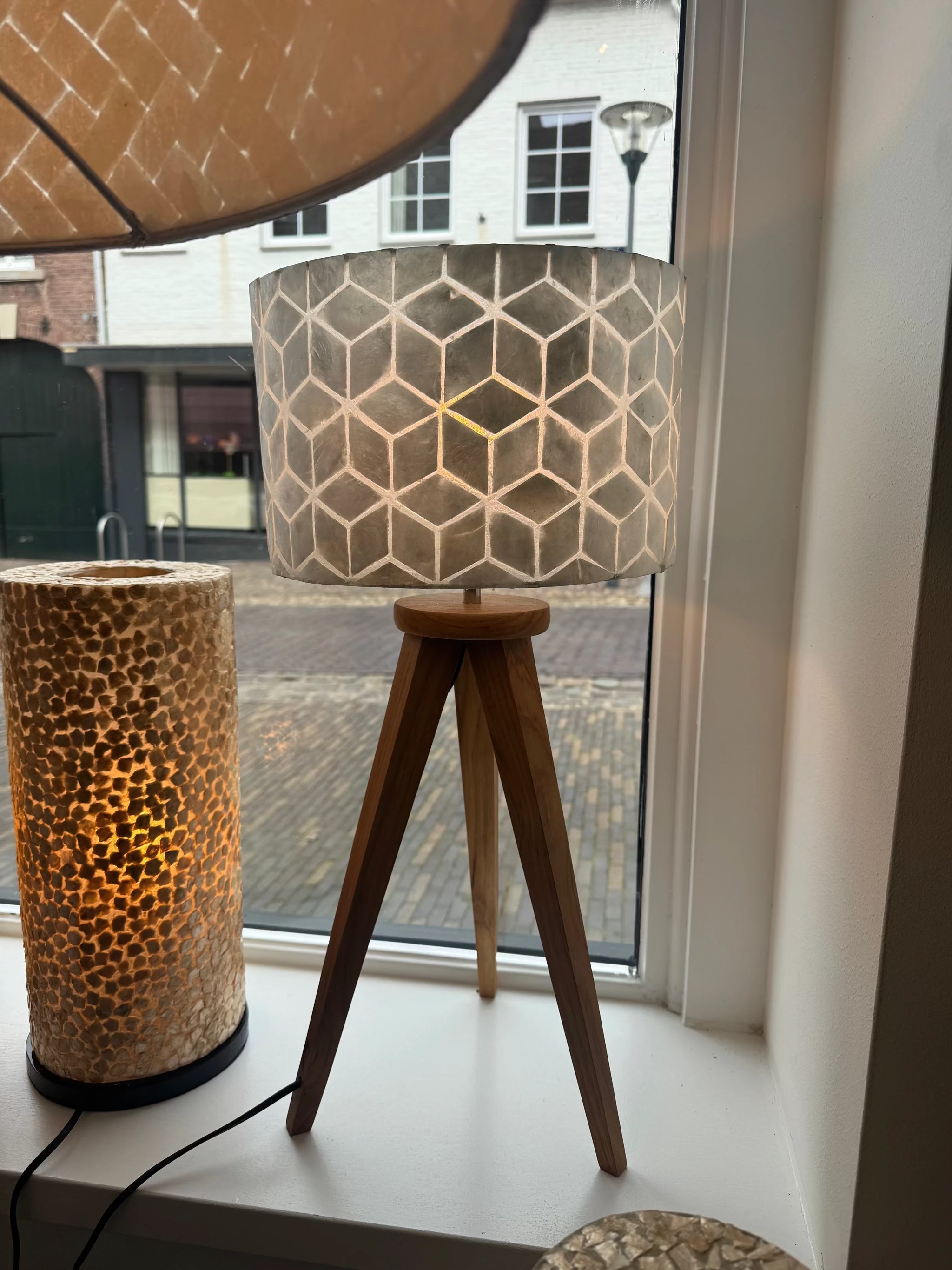 Biak Tafellamp voet Teakhout 50cm by VillaFlor