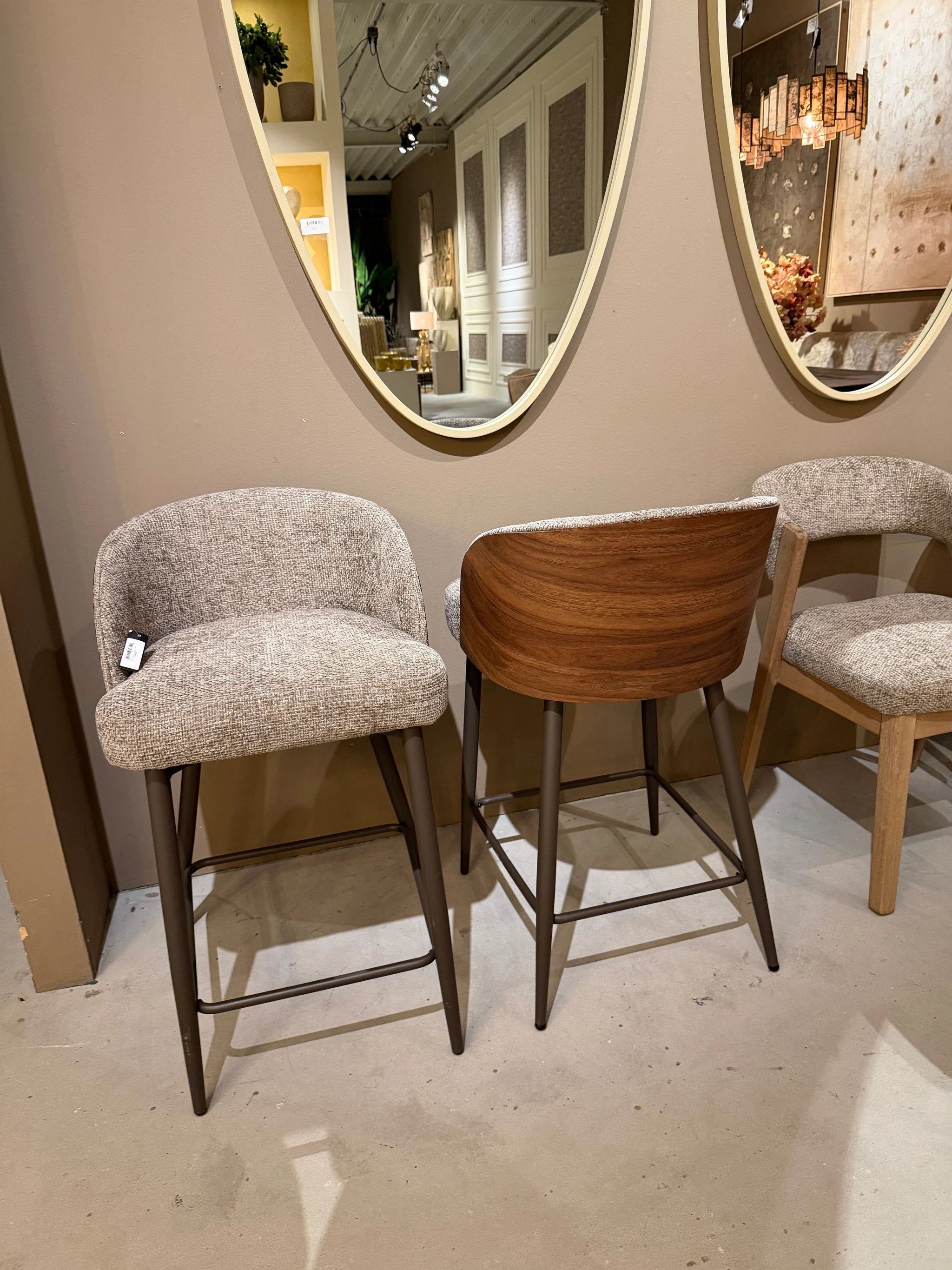 Barkruk Bosca Taupe (set van 2) by PTMD
