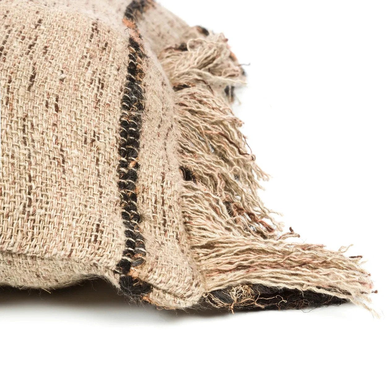 De Oh My Gee Kussenhoes - Beige Black - 40x40 by Bazar Bizar Antwerp