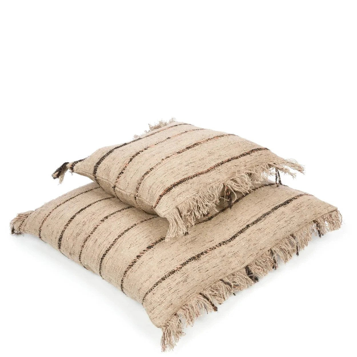 De Oh My Gee Kussenhoes - Beige Black - 40x40 by Bazar Bizar Antwerp