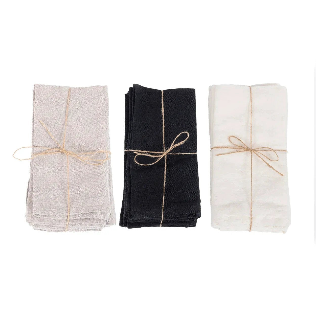 Het Linnen Servet - Wit - Set van 4 by Bazar Bizar Antwerp