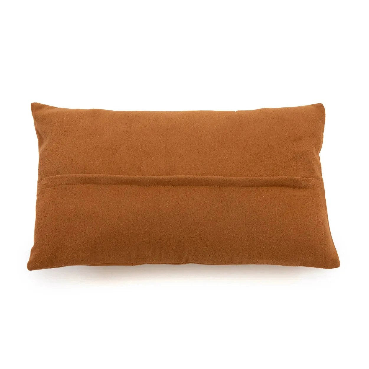 Het Six Panel Leather Kussenhoes - Kameel - 30x50 by Bazar Bizar Antwerp