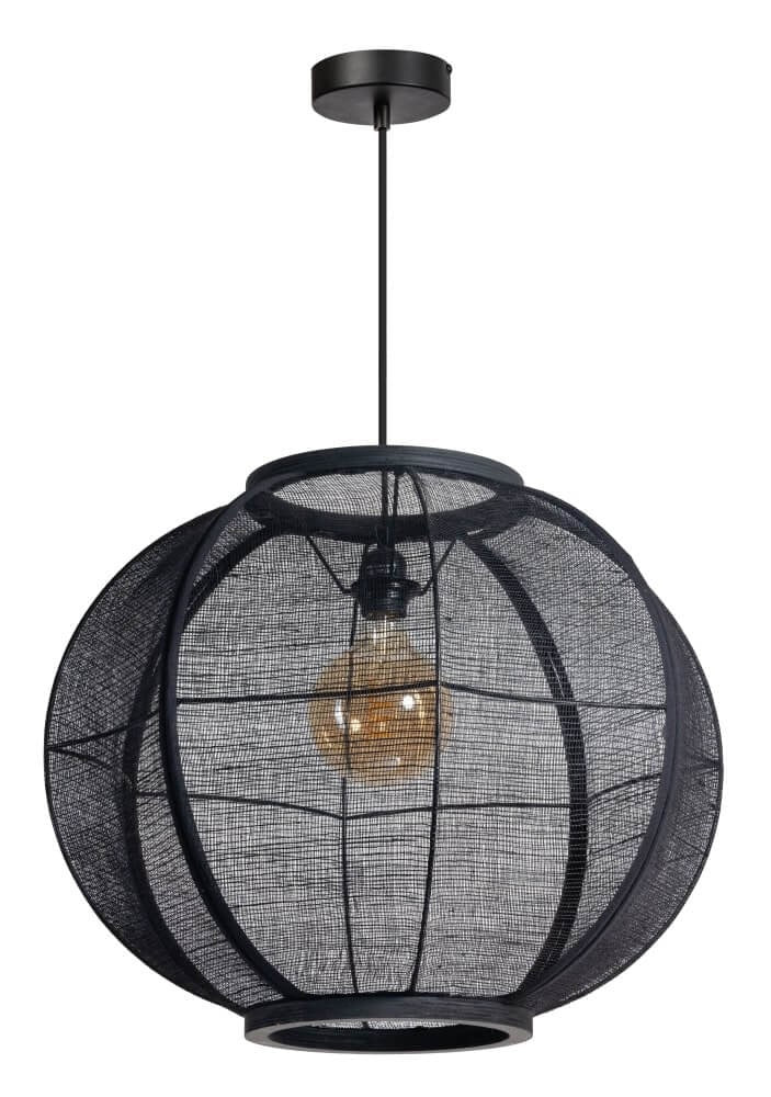 Hanglamp Fabric Black Ø58cm