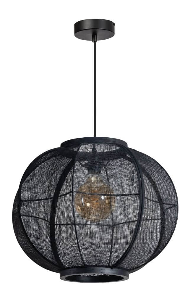 Hanglamp Fabric Black Ø48cm by ETH