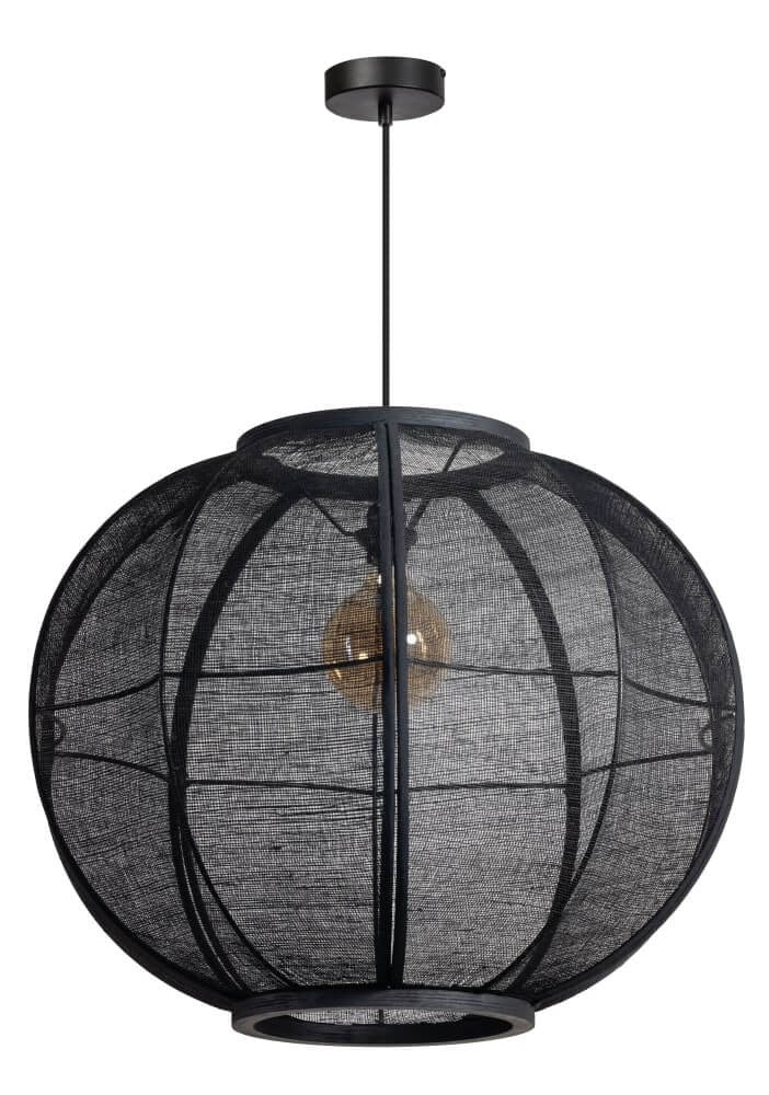 Hanglamp Fabric Black Ø78