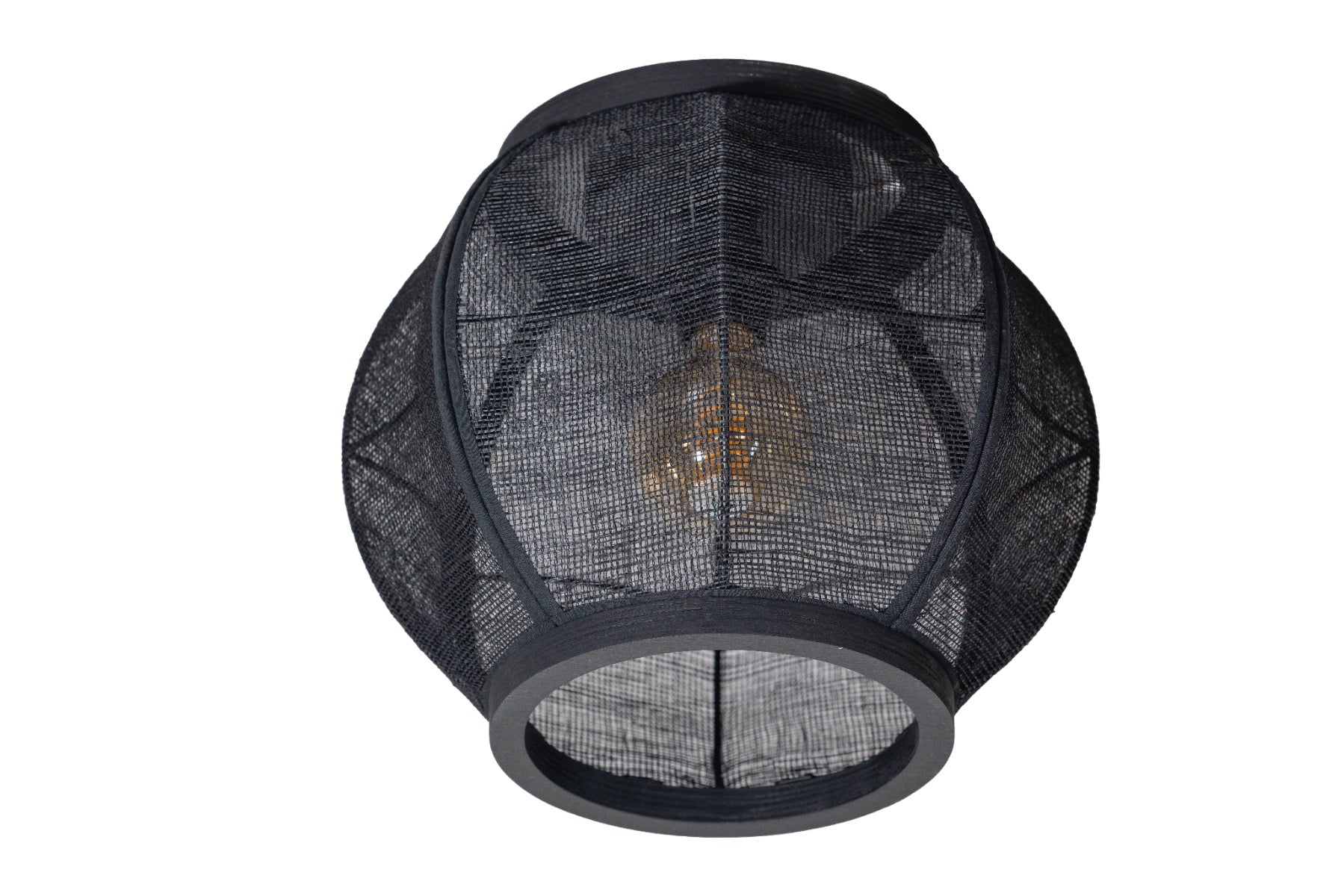 Plafondlamp Fabric Black