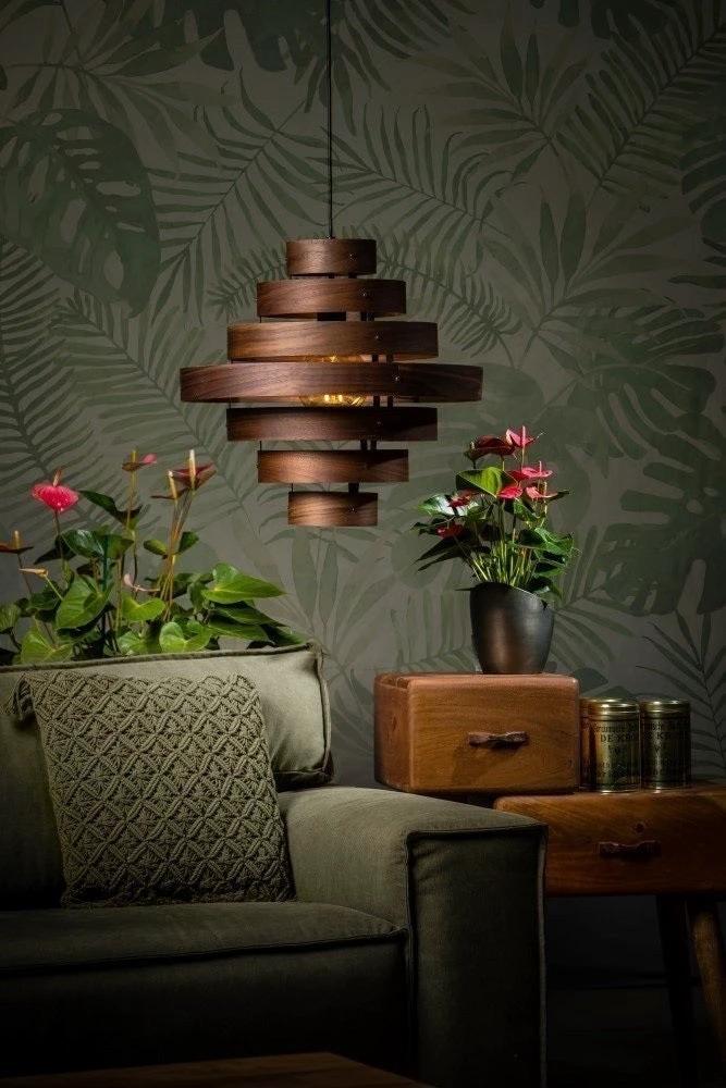 Hanglamp Walnut 7 rings by ETH