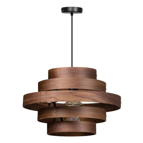Hanglamp Walnut 5 rings by ETH