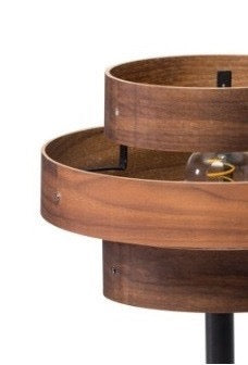 Tafellamp Walnut 5 rings