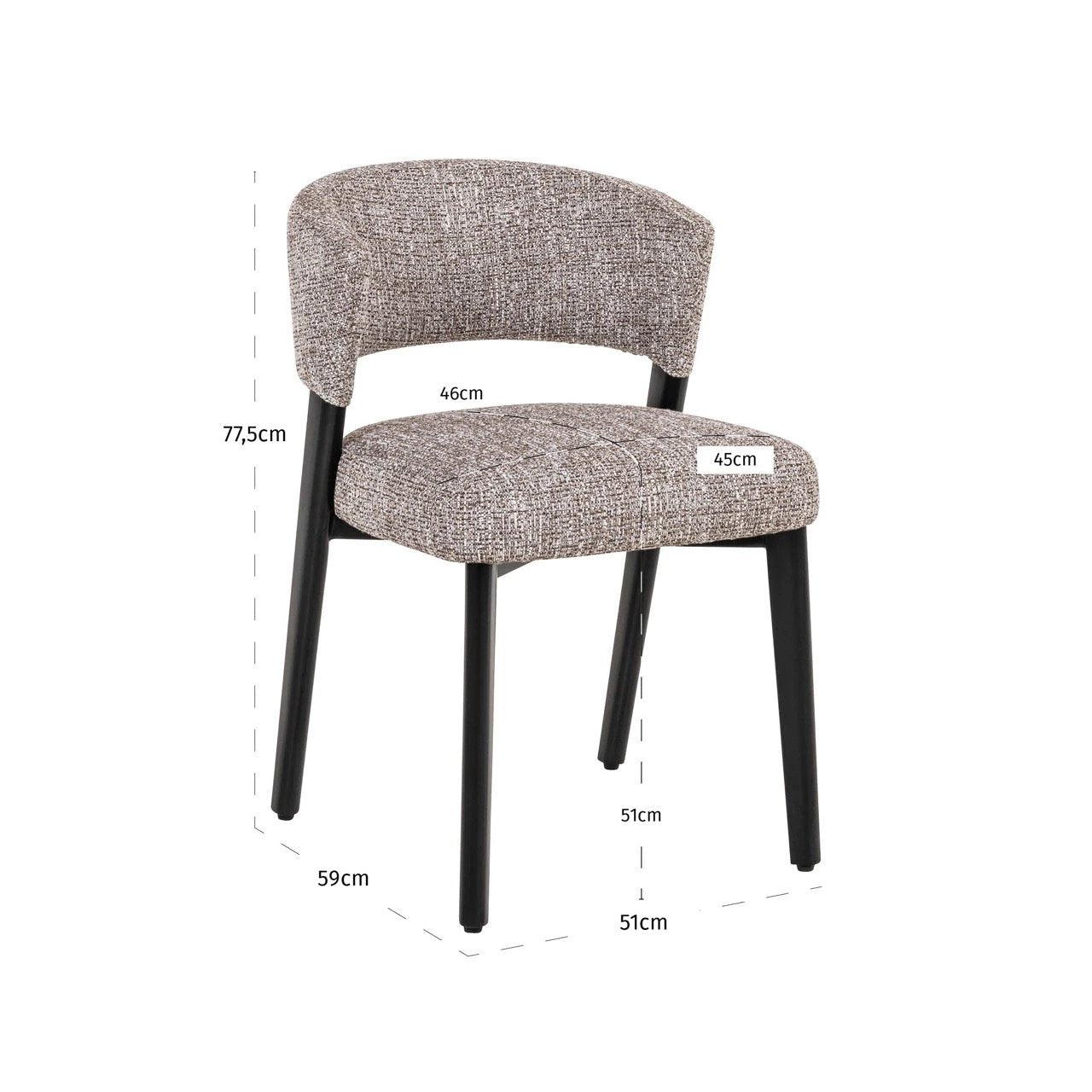 Eetkamerstoel Zeno Earth Tween by Richmond Interiors