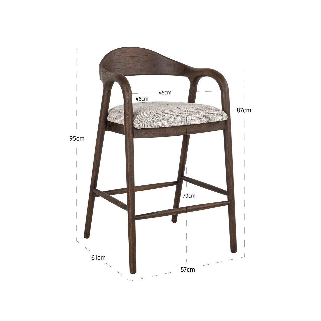 Counterstoel Mihara Mocca Fancy by Richmond Interiors