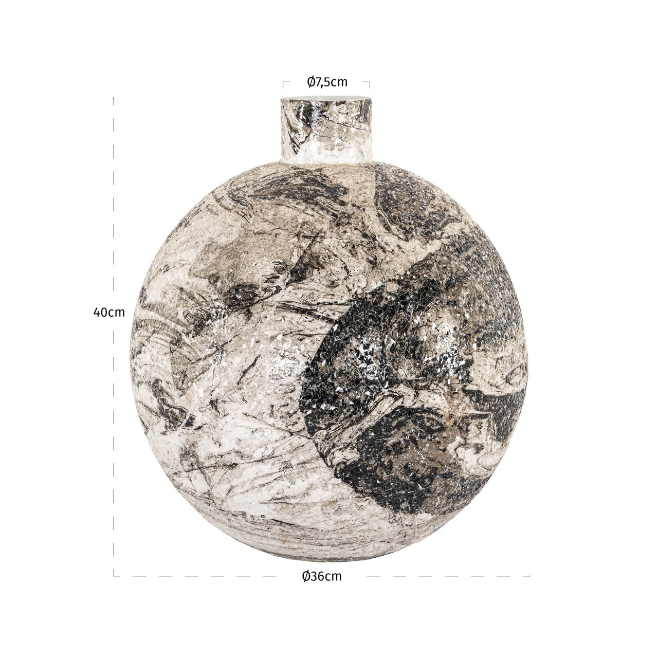 Vaas Delisha zwart/wit