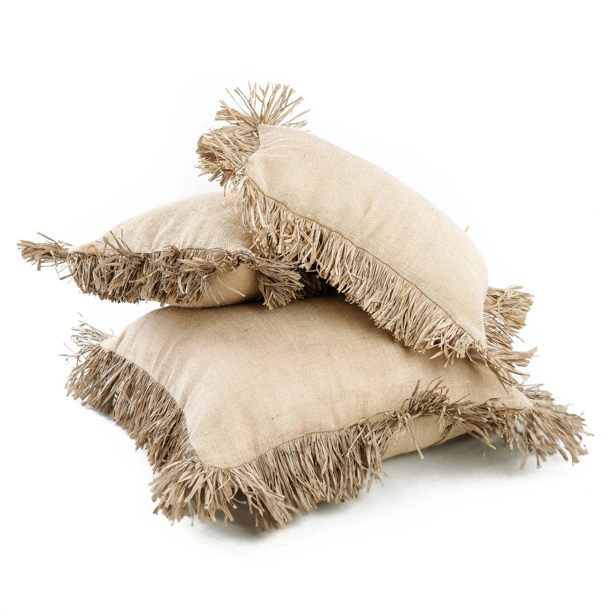 De Jute Bonita Kussenhoes - Naturel - 40x40 by Bazar Bizar Antwerp