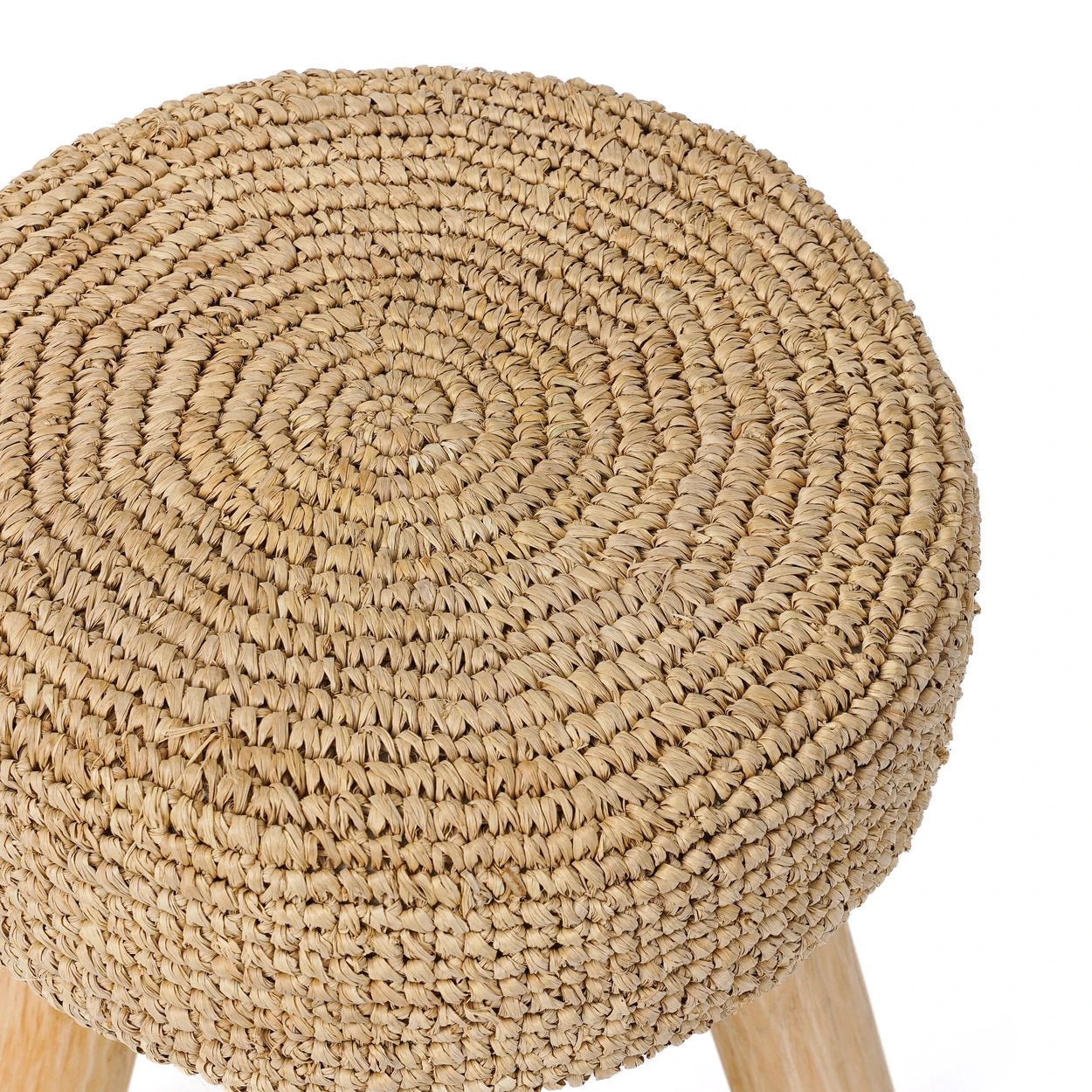 De Raffia Kruk - Naturel by Bazar Bizar Antwerp