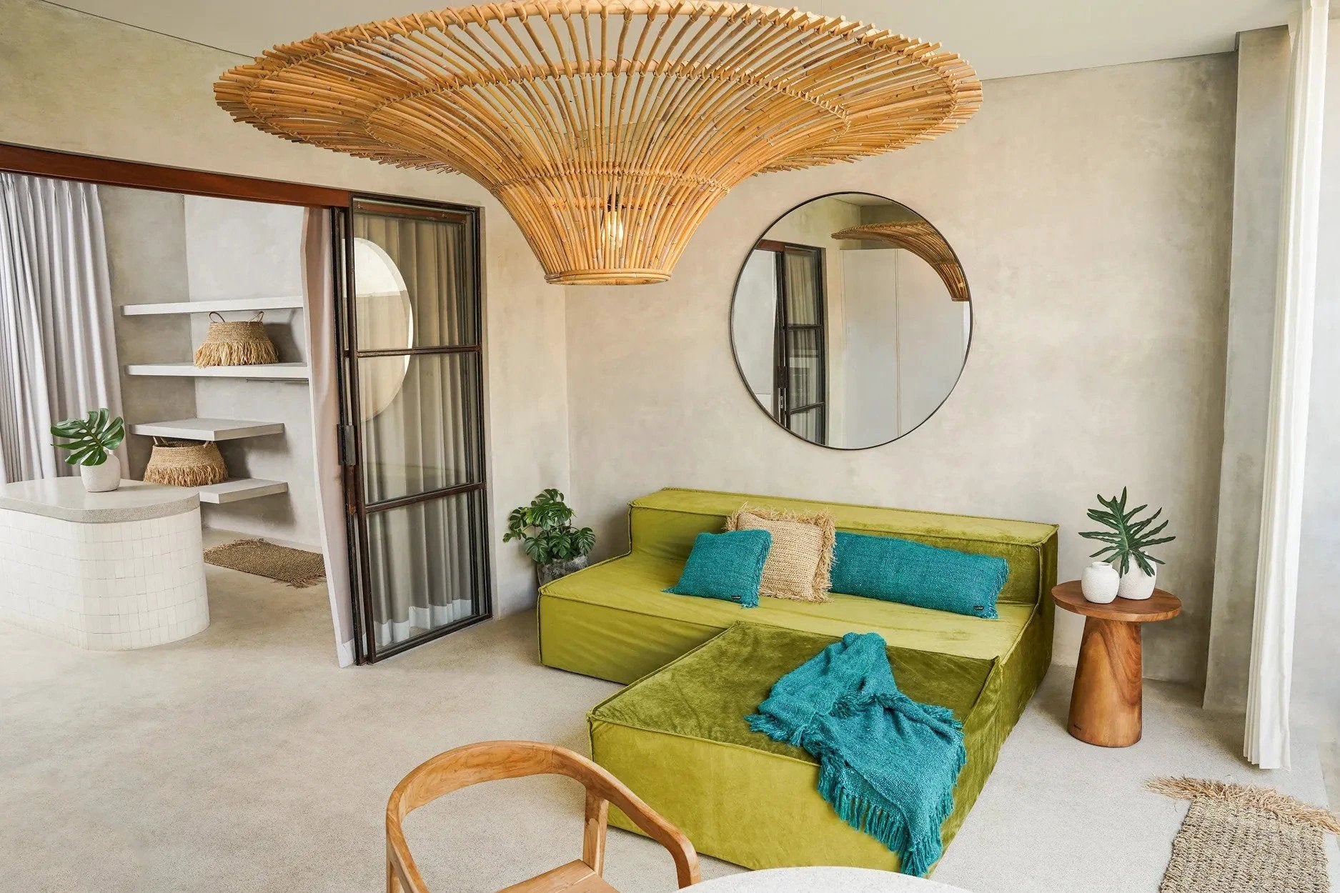 De Timber Conic Bijzettafel - Naturel - 50 by Bazar Bizar Antwerp