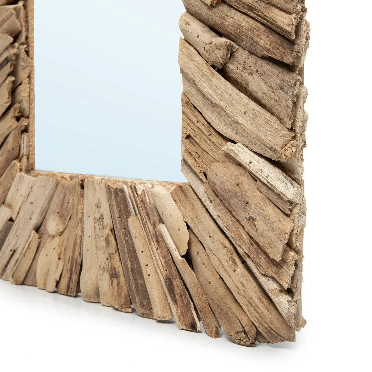 De Driftwood Framed Spiegel - Naturel - M by Bazar Bizar Antwerp