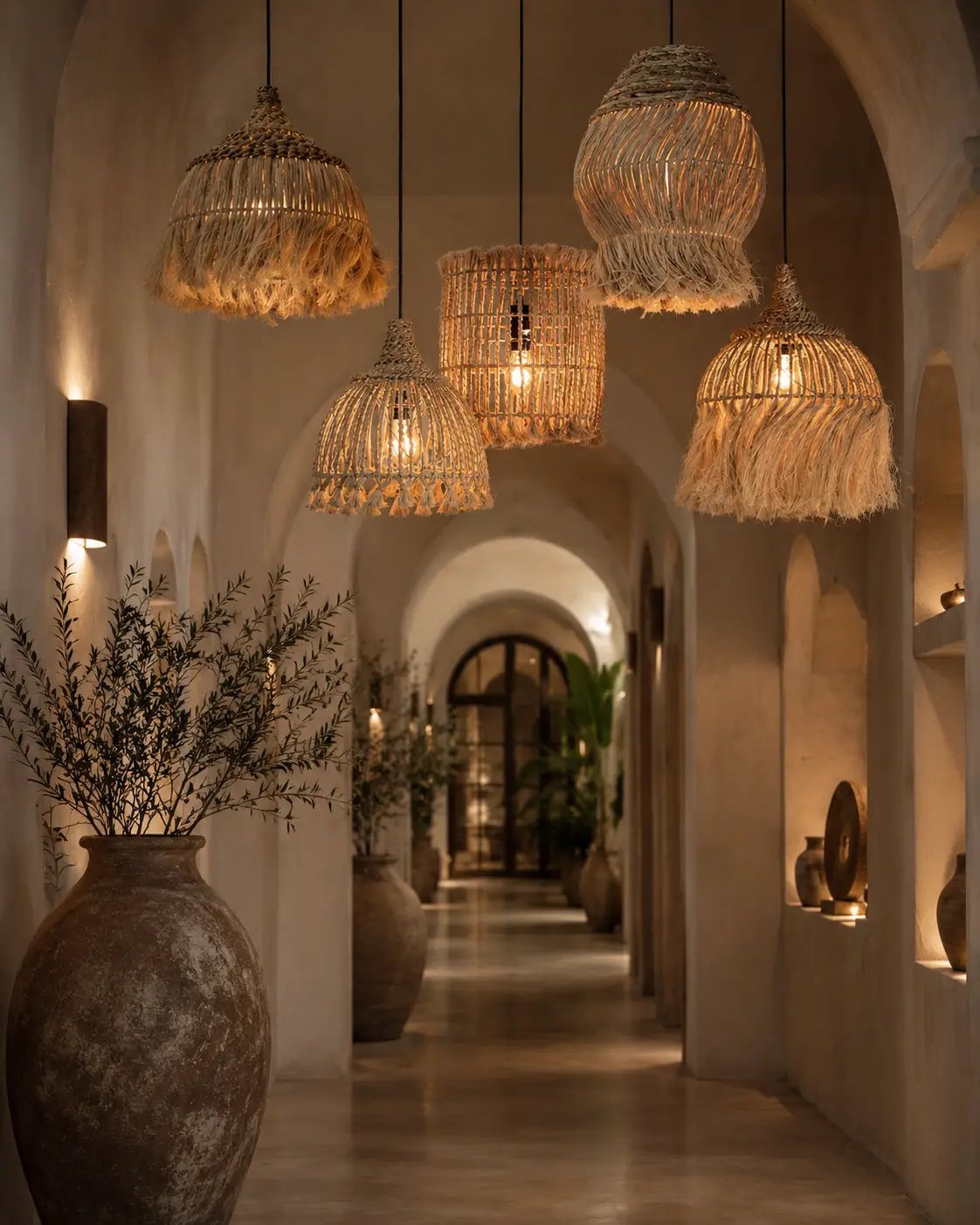 De Abaca Hoola-hanglamp - naturel - L by Bazar Bizar Antwerp