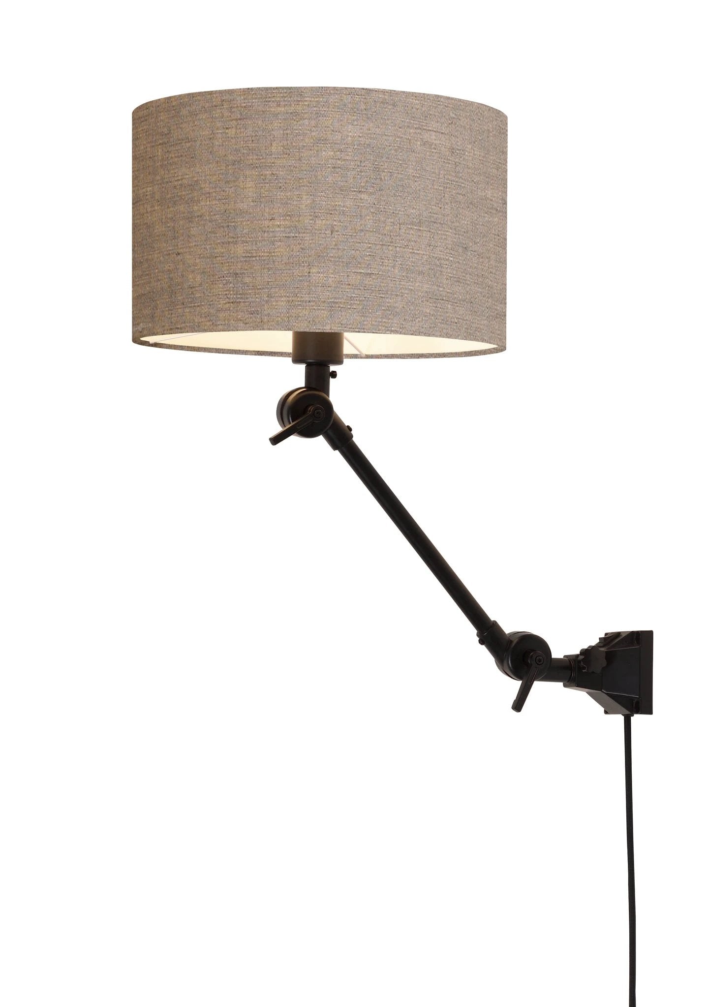 Wandlamp Amsterdam - Taupe/Zwart - 65x32x45cm by it's about RoMi