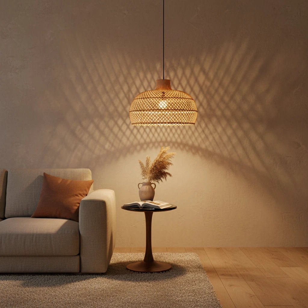 Hanglamp Maze rotan naturel by Raw Materials Amsterdam