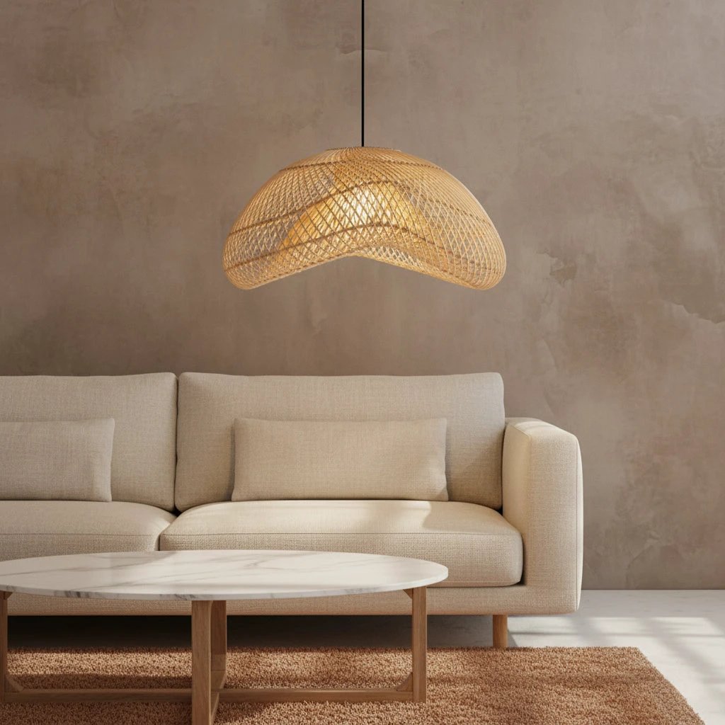 Hanglamp Maze rotan organisch L by Raw Materials Amsterdam