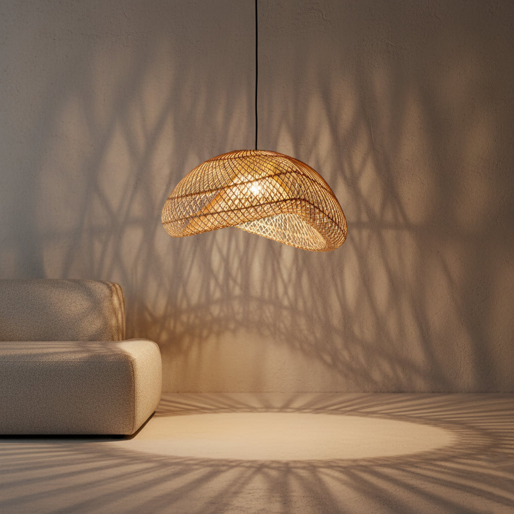Hanglamp Maze rotan organisch L by Raw Materials Amsterdam