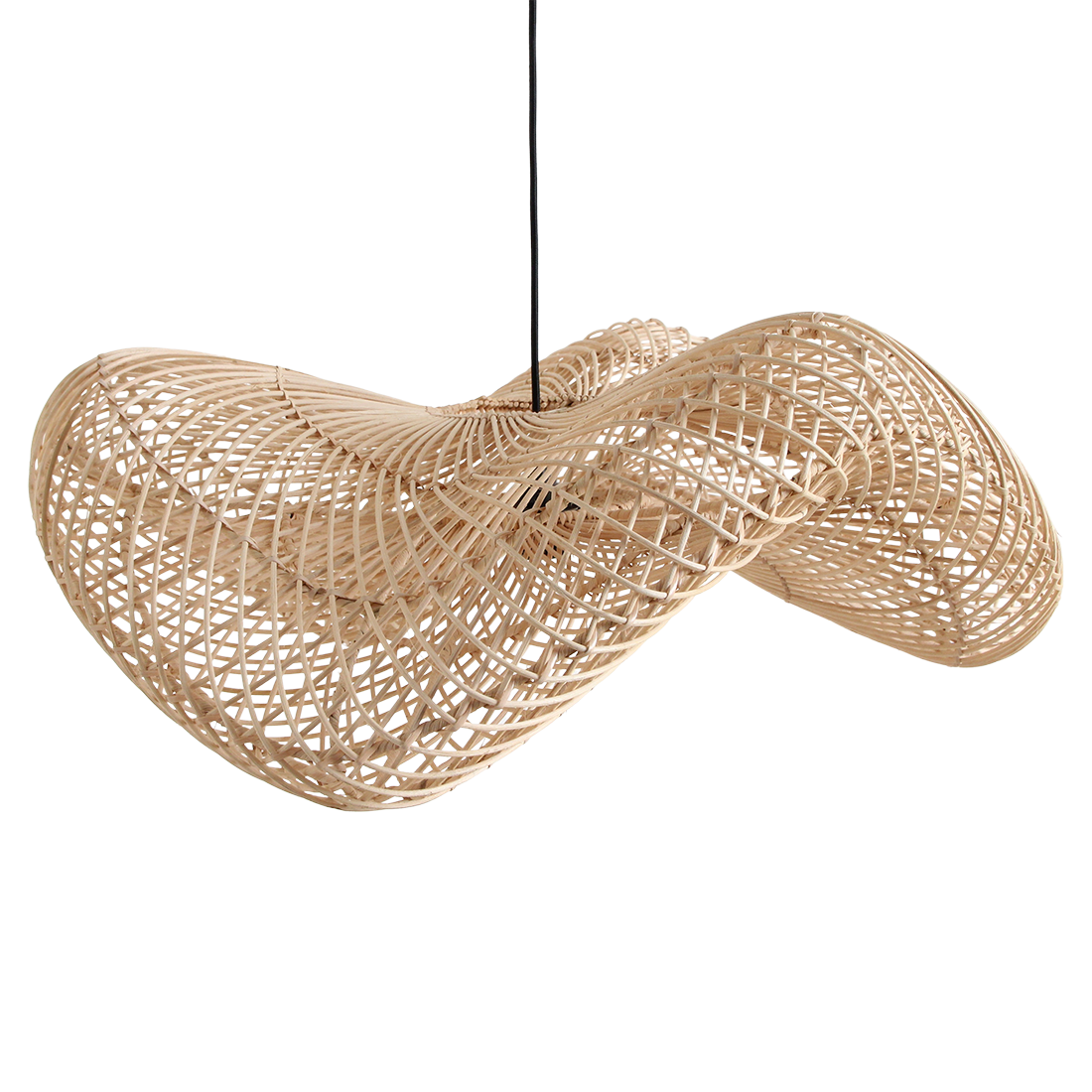 Hanglamp Wave rotan L by Raw Materials Amsterdam