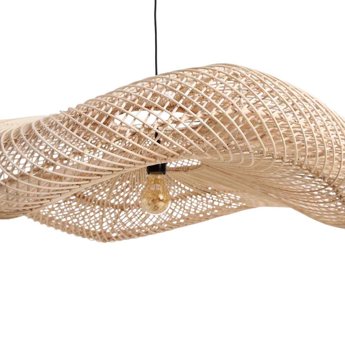Hanglamp Wave rotan XL by Raw Materials Amsterdam